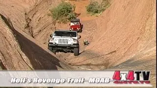 Hell's Revenge Trail Moab Utah in Jeep Rubicons - 4x4TV