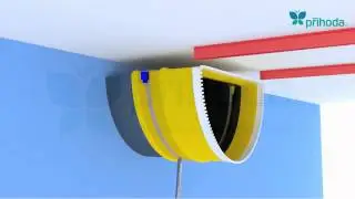 PRIHODA Fabric ducting - Mounting instruction - Installation 8AL - office design