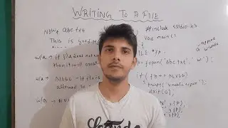 writing to file in c programming | fputc() function in c | file handling in c : part 3