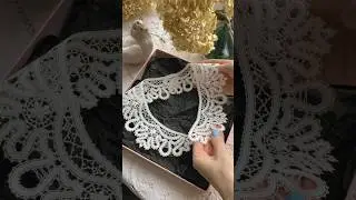 Готовый кружевной воротничок.