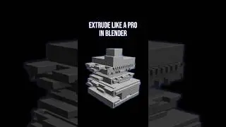 Quick Alt + E Trick!.... #Blender #BlenderTips #3DModeling #ExtrudeFaces