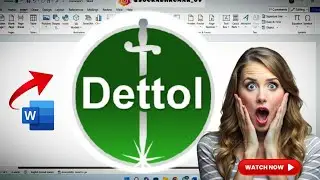 logo कैसे बनाए?how to draw Dettol logo in ms ward? 3d Logo बनाना सीखे*shocking result*