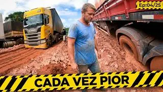 CADA CARRETA QUE PASSA AFUNDA MAIS O BURACO. Br 163 Ep 04