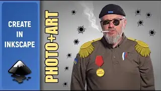 Photo + vector ART. Made in Inkscape (Speed Art)