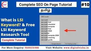 What are LSI Keywords for SEO in Tamil | How to Find LSI keyword to Rank the Post in Google in Tamil