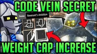 Easily Increase Weight Limit on ALL Builds/Codes - Code Vein! (Secret Boss Ending) 