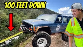 Deja Blue Rescues Car That Rolled Off Cliff In The Rain!