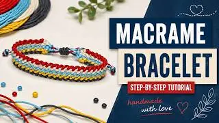 БРАСЛЕТ МАКРАМЕ. MACRAME BRACELET.
