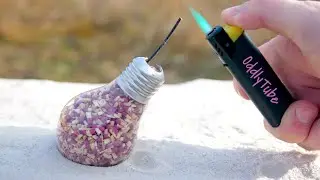 Experiment: Match Heads Chain Reaction in Light Bulb
