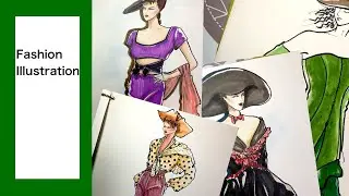 I found my old fashion sketch book/ fashion design/ fashion illustration