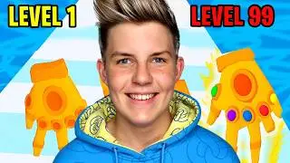 Can We Go NOOB vs PRO vs HACKER in Glove Power (ALL LEVELS!) Prezley