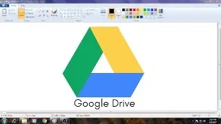 How to Draw Google Drive logo in MS Paint from Scratch!