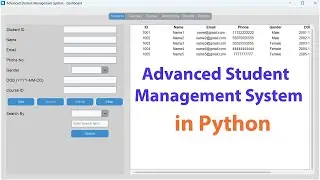 Build an Advanced Student Management System in Python | GUI + MySQL | customtkinter Project