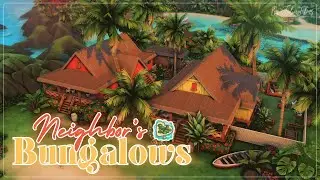Соседские бунгало🍍│Строительство│Neighbor's Bungalows│SpeedBuild│NO CC [The Sims 4]