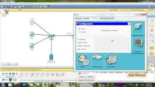 Cisco Packet Tracer DNS+DHCP+HTTP Server & DHCP Service in Router