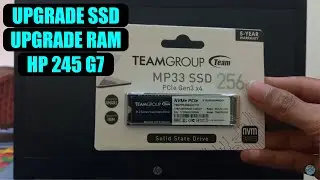 UPGRADE / GANTI SSD RAM LAPTOP HP 245 G7 | HARDWARE TUTORIAL