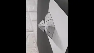 easy 3d drawing pyramid a paper for beginners