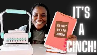 How to Use the Cinch Machine to Make a Dollar Tree Craft Journal #cinch #journal