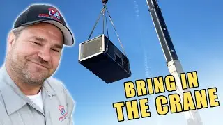 Bring in the Crane - Replacement Commercial Packaged Rooftop Unit