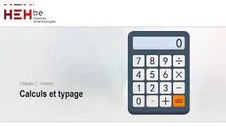 Chapitre 2.3 - Types et opérateurs
