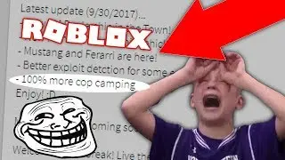 JAILBREAK WANTS MORE CAMPING COPS?! *RAGE* (Roblox Jailbreak)