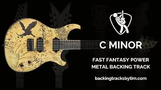 Fast Fantasy Power Metal Backing Track in C Minor | 140 BPM