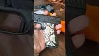 tractiongrips custom made Snakeskin CZ P10C! #gun