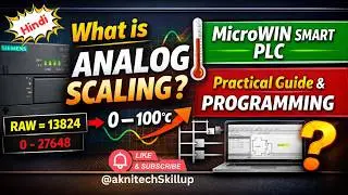 What is Analog Scaling? MicroWIN SMART PLC Practical Guide & Programming | Hindi