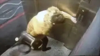 Vacuuming The Elevator Is Going Wrong. What Can Happen?  #memes #shorts #funny