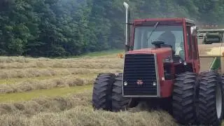 Footehills Farm MF4880 with Krone Big Pac 12130