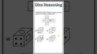 Dice Reasoning | Open Dice Question For SSC JE, RRB Exam #shorts