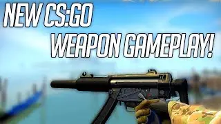 CS:GO New Weapon! MP5-SD  footage (spray pattern,  inspect, reload etc)