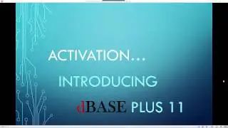 dBASE PLUS 11 Activation