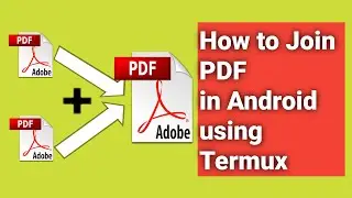 Join PDF without any Apk using command in Android