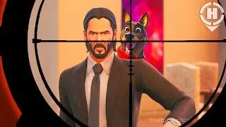 NEVER shoot John Wicks DOG! in Fortnite! (A Short Film) Fortnite *Season 9* John Wick Skin / Emote