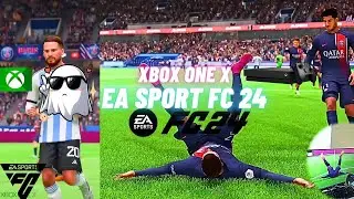 ASI ES EA FC 24 EN XBOX ONE X ESTADO  GAMEPLAY