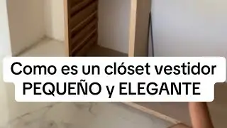 Como es un closet vestidor pequeño #comosehace #madera #carpintero #carpinteriafacil #carpinteria