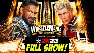 WRESTLEMANIA 39 NIGHT TWO FULL SHOW WWE 2K23!