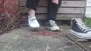 Chocolate Cake Crush in Converse and Vans Ankle Socks