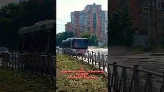 Пермь | Автобусный маршрут 45 | Остановка Ул.Муромская | #bus #транспорт #perm #пермь #россия