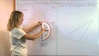 How to use a protractor to measure & draw angles