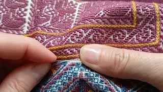 How to join fabric using the back stitch