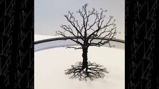 Handmade Black Wire Tree