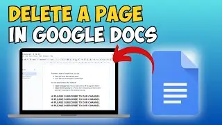 How to Delete a Page in Google Docs
