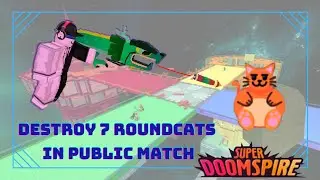 I destroyed 7 roundcats in Roundcat Rally (Roblox Super Doomspire)