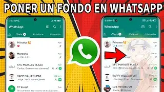 Como CAMBIAR El FONDO De La PANTALLA Principal En Whatsapp 2024!
