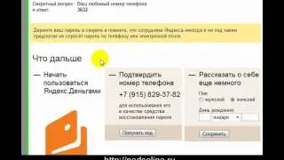 Электронный кошелек Яндекс.Деньги за 5 минут