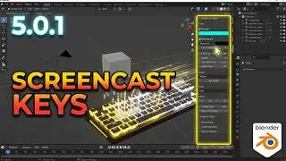 Screencast Keys🖱️ Display Keyboard & Mouse Input in Blender 5.0.1⌨️