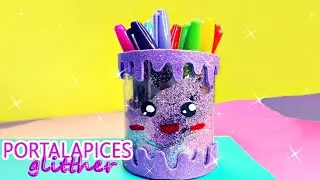 ✏Haz un PORTALAPICES✏||GLITHHER Con botellas de plastico