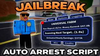 [💰400k/hr] Jailbreak Auto Arrest Script | BEST KEYLESS AUTOFARM (Pastebin 2026)